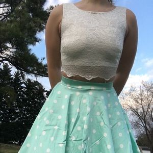 Two piece homecoming dress